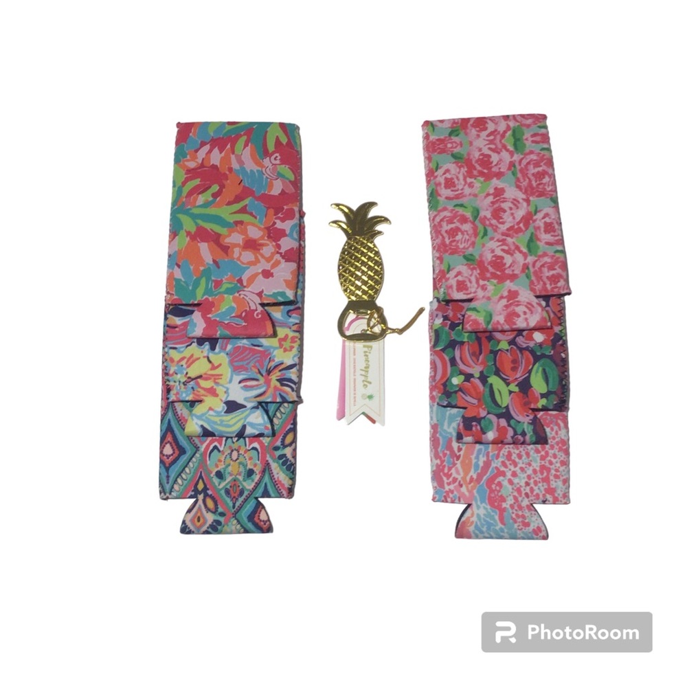 Coozie Can Holders with Multi Colors and Pineapple Opener, Coozie Koozie - Picture 2 of 7